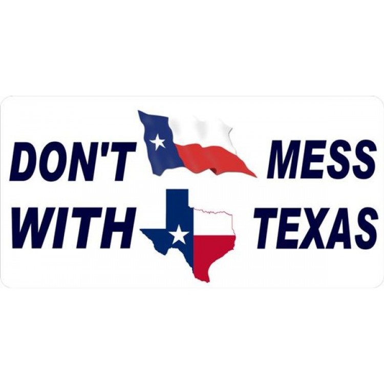 LPO1138 Dont Mess with Texas Photo License Plate