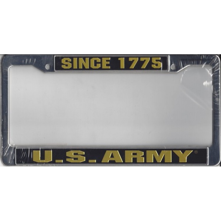 Picture of 212 Main 25004EC 6 x 12 in. U.S. Army Since 1775 License Plate Frame, Free Screw Caps