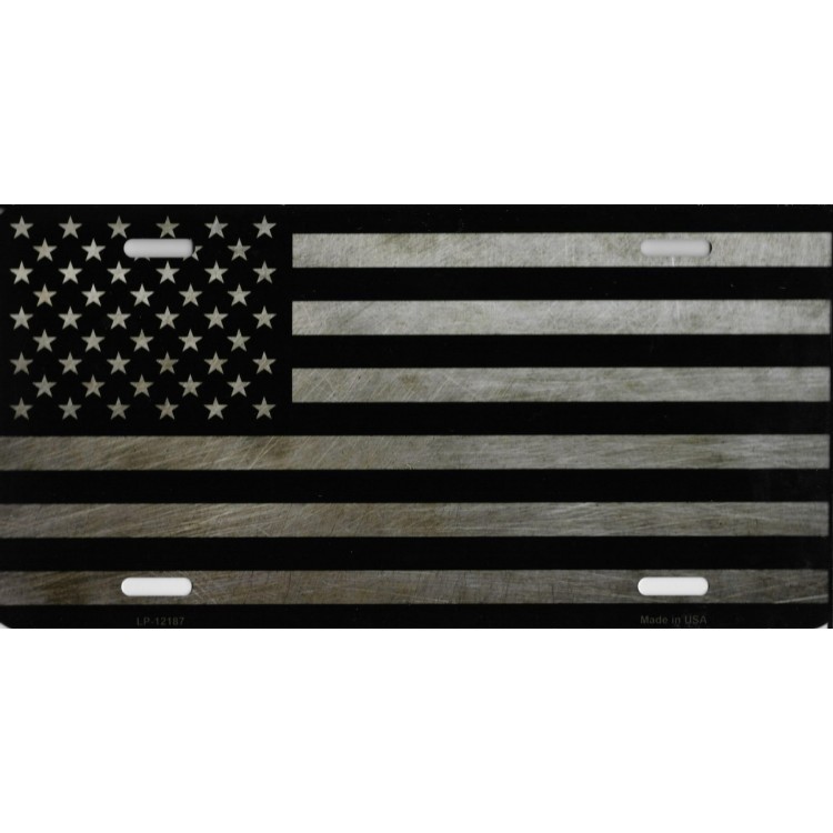 LP-12187 American Flag Metal License Plate