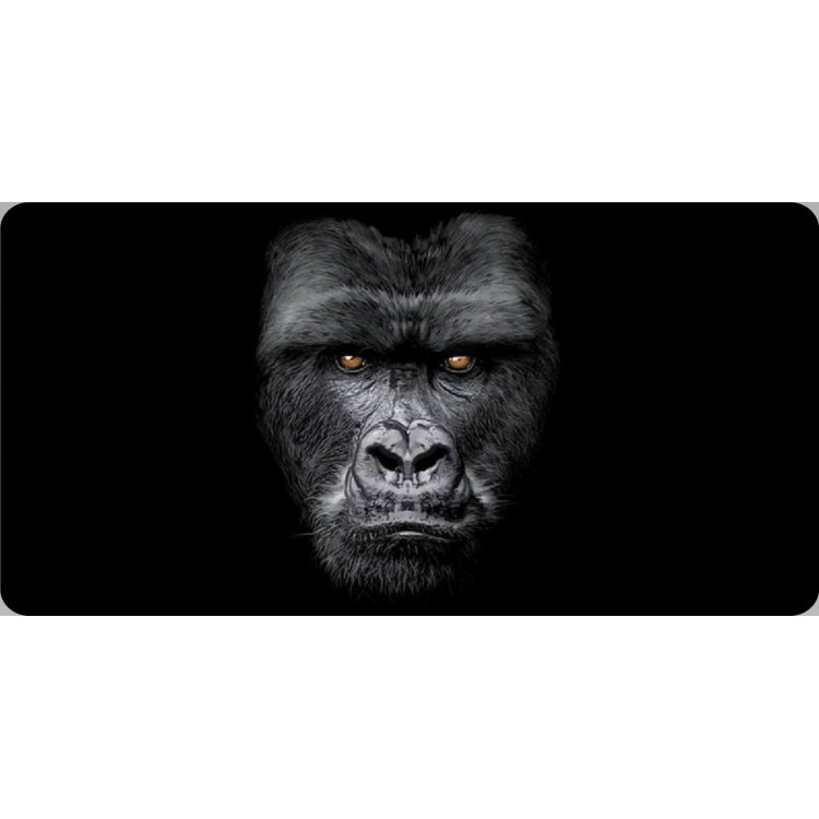 6 x 12 in. Gorilla Face Centered Photo License Plate