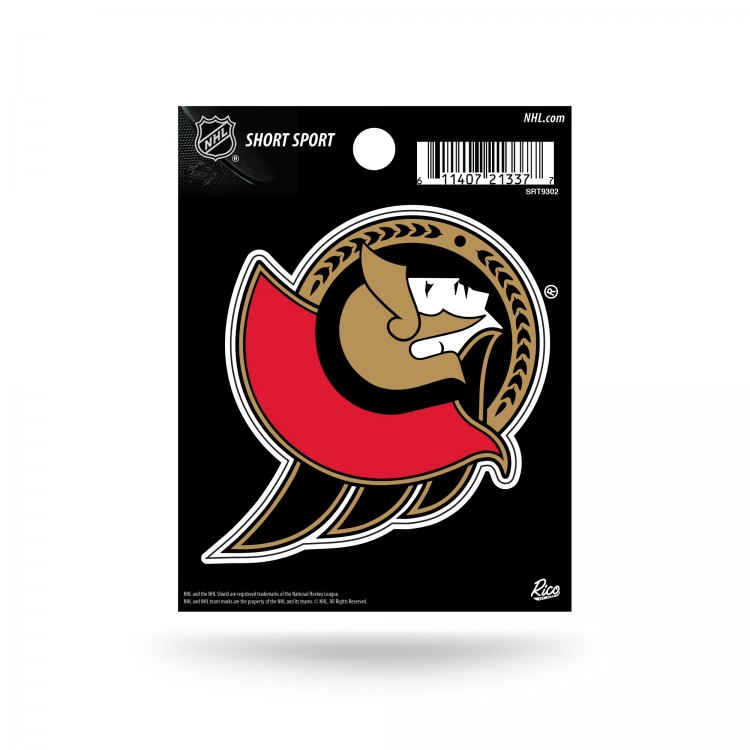 SRT9302 3 x 3 in. Ottawa Senators Short Sport Decal