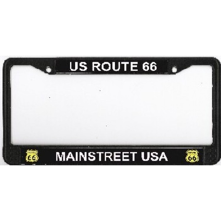 Picture of 212 Main 038-1001-00 Route 66 Mainstreet USA Photo License Plate Frame, Free Screw Caps