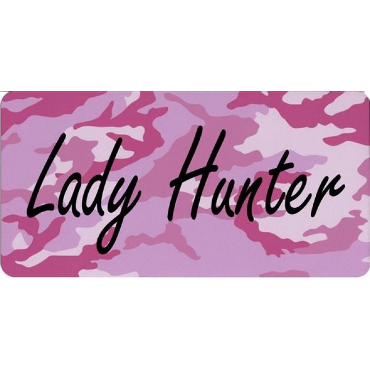 LPO1322 Lady Hunter Photo License Plate