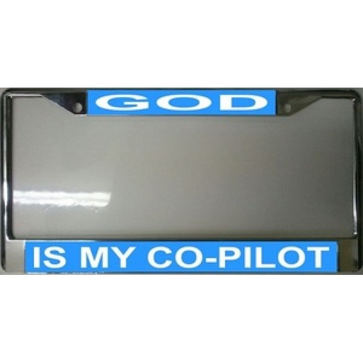 God1 God is My Co-pilot License Plate Frame
