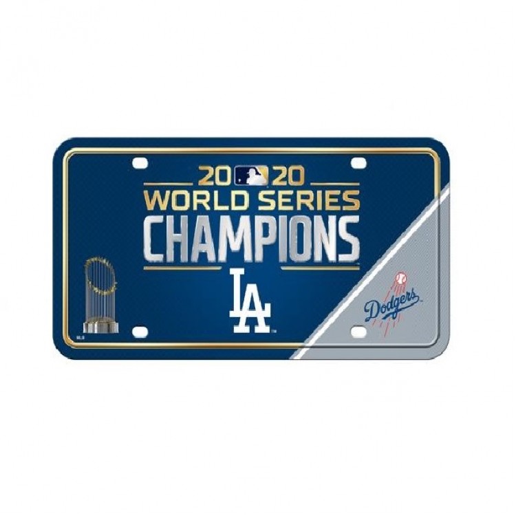 Picture of 212 Main MTG56WS20 6 x 12 in. Los Angeles Dodgers World Series Champions Metal License Plate