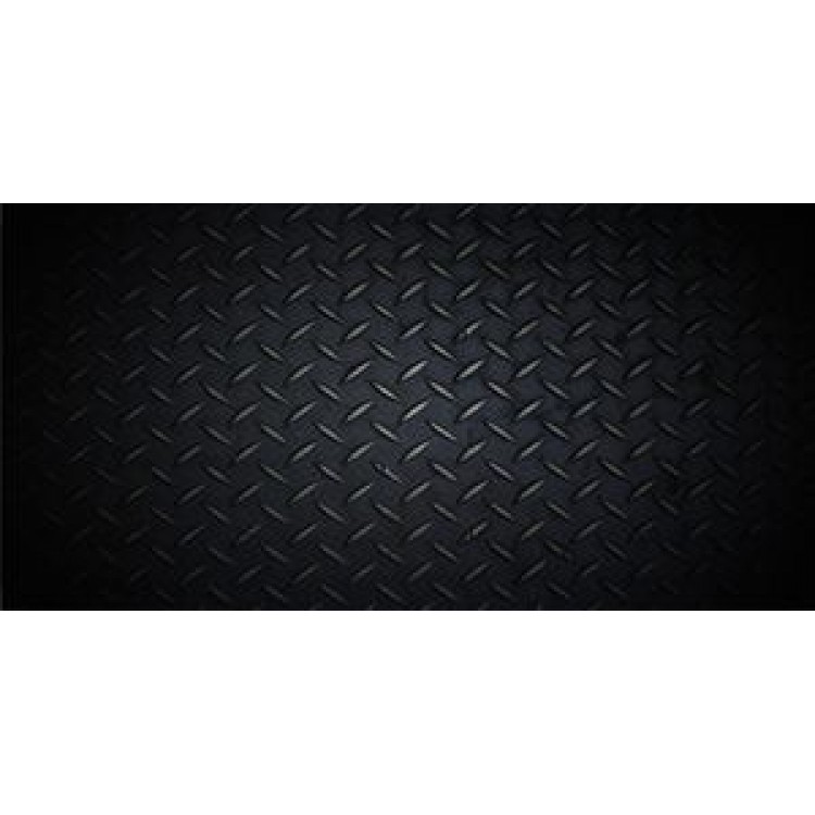 LPO732 Black Diamond Plate Photo License Plate