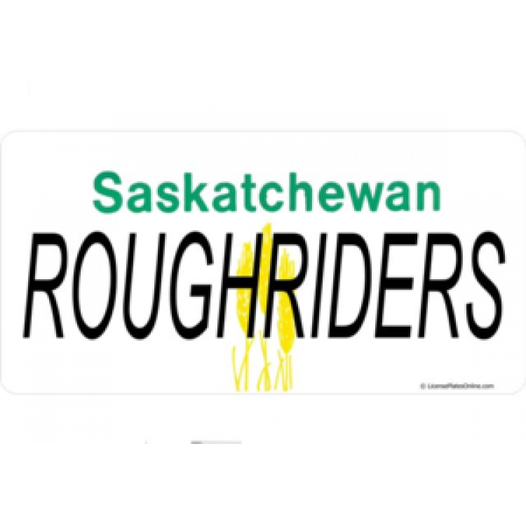 Picture of 212 Main LPO516 Saskatchewan Roughriders Photo License Plate