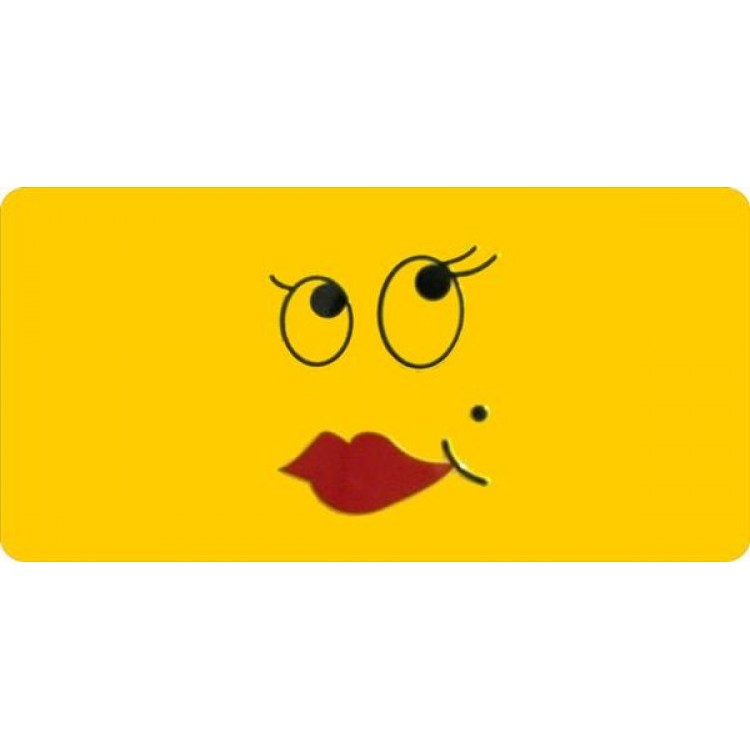 LPO1526 Sassy Smiley Face Photo License Plate