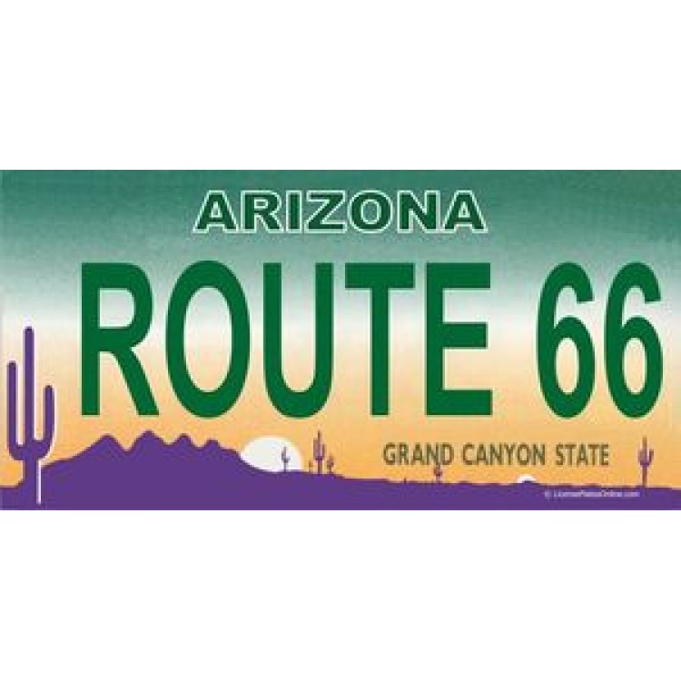 LPO819 AZ Route 66 Photo License Plate