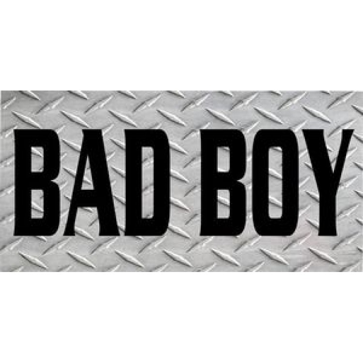 LPO703 Bad Boy Diamond Plate Photo License Plate