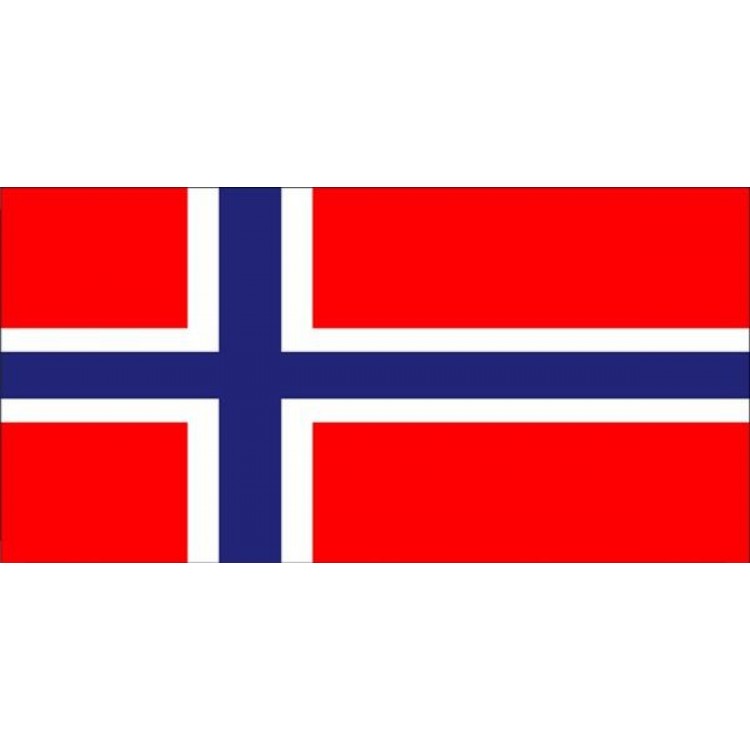 LPO1044 Norway Flag Photo License Plate
