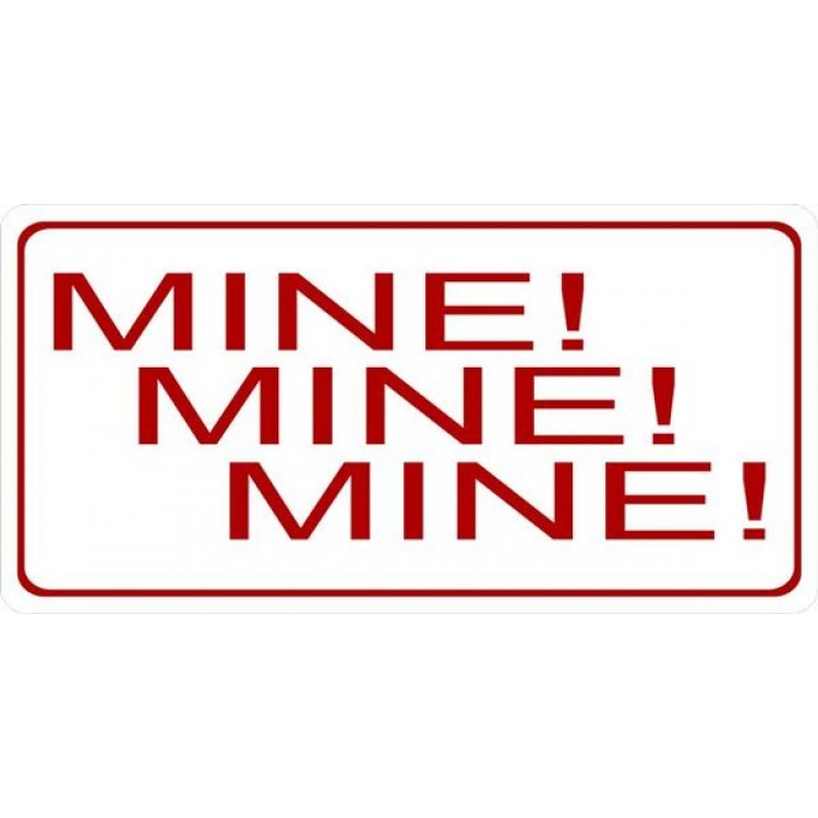 LPO1735 Mine Mine Mine Photo License Plate