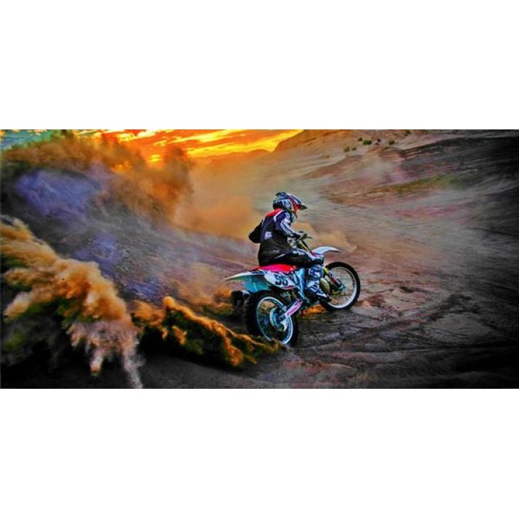 LPO1747 Motocross Photo License Plate