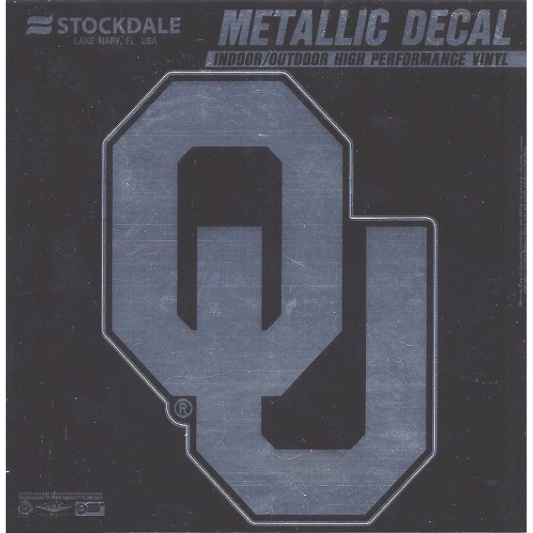 SD40663 5 in. Oklahoma Sooners Chrome Vinyl Decal