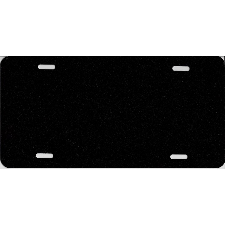 Picture of 212 Main 040BLACKMETALLIC 6 x 12 in. 0.040 Metallic Black Blank Metal License Plate