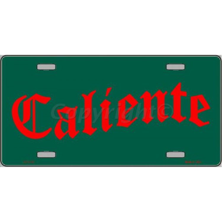 LP-1115 6 x 12 in. Caliente Metal License Plate