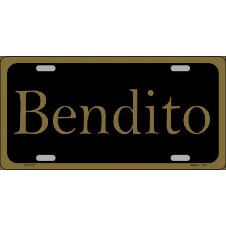 LP-1116 6 x 12 in. Bendito Metal License Plate