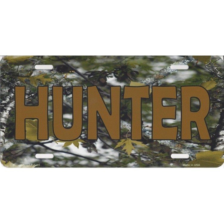 LP-1215A 6 x 12 in. Hunter Camoflage License Plate