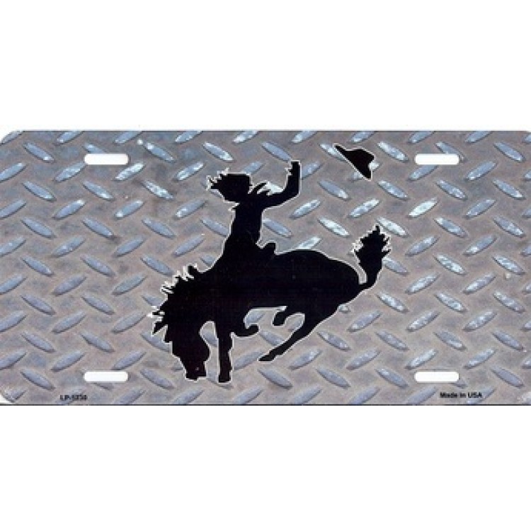 LP-1230 6 x 12 in. Buckin Bronco License Plate