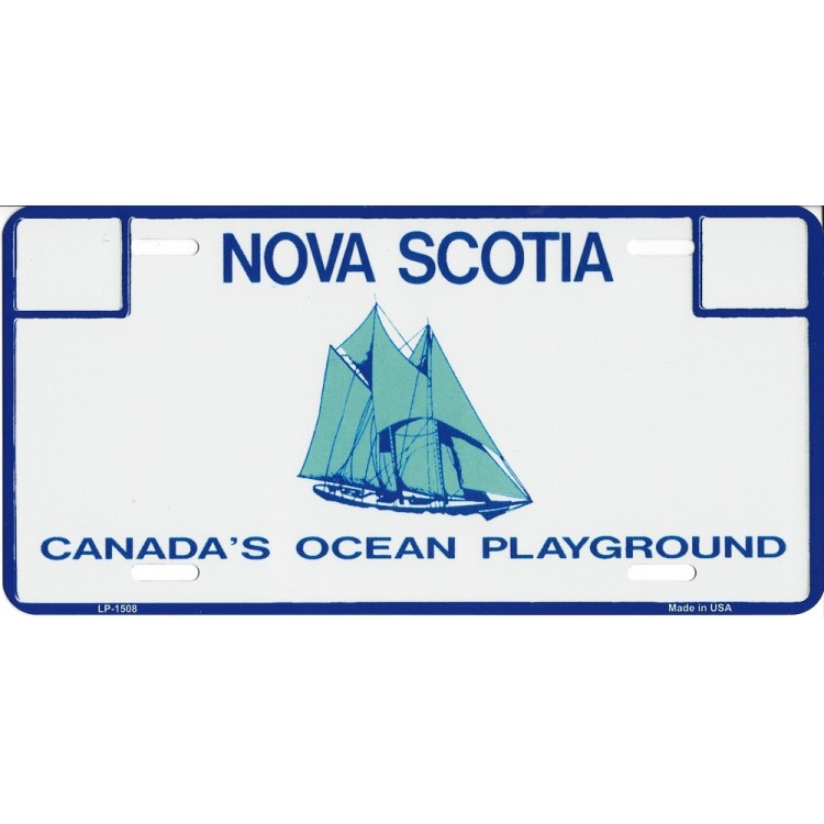 LP-1508 6 x 12 in. Nova Scotia Metal License Plate