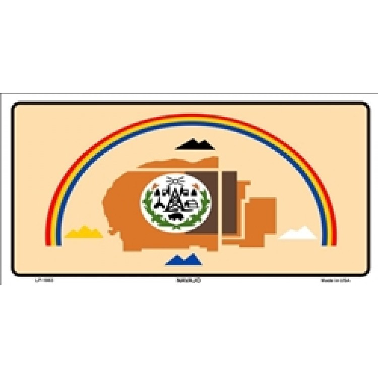 LP-1863 6 x 12 in. Navajo Flag License Plate