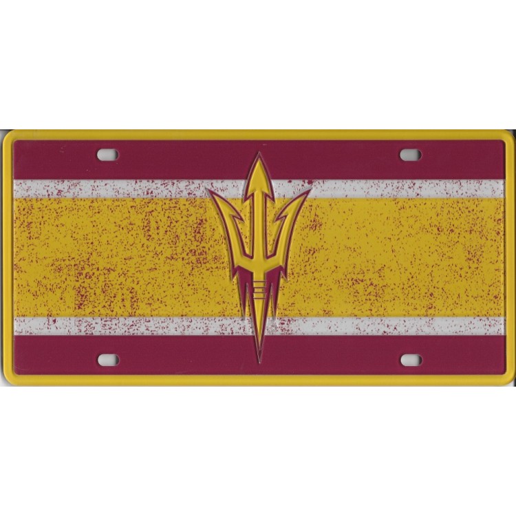 6 x 12 in. Arizona State Sun Devils Vintage Laser License Plate