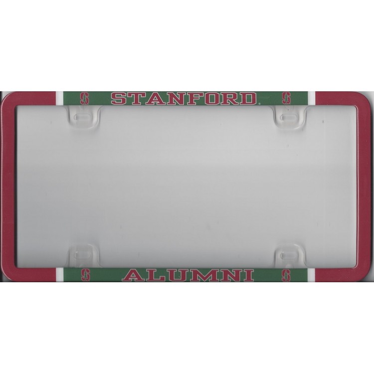 SD71347 Stanford Plastic Aluminium License Plate Frame, Free Screw Caps