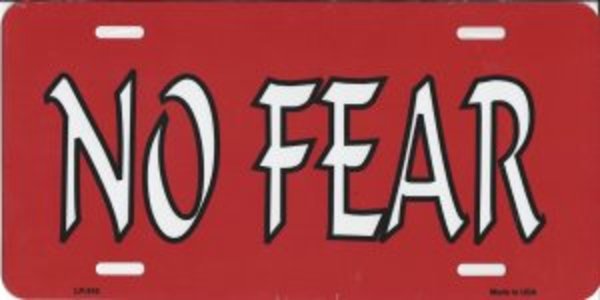 LP-310FP 6 x 12 in. No Fear License Plate