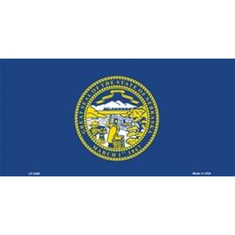 LP-3590 6 x 12 in. Nebraska State Flag License Plate