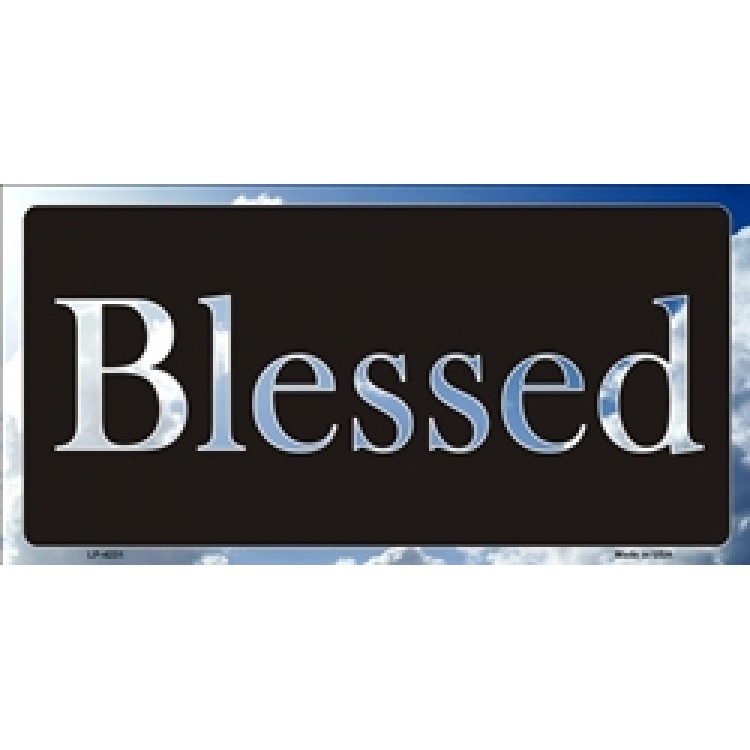 LP-4231 6 x 12 in. Blessed with Clouds License Plate