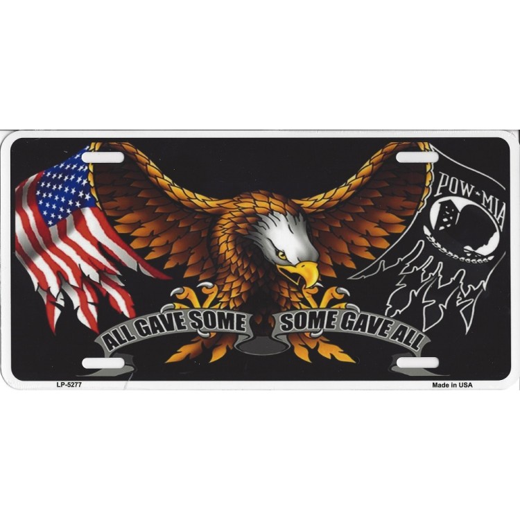 LP-5277 All Gave Some Some Gave All License Plate