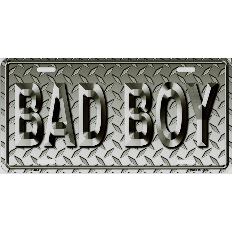 LP-844 6 x 12 in. Bad Boy Metal License Plate