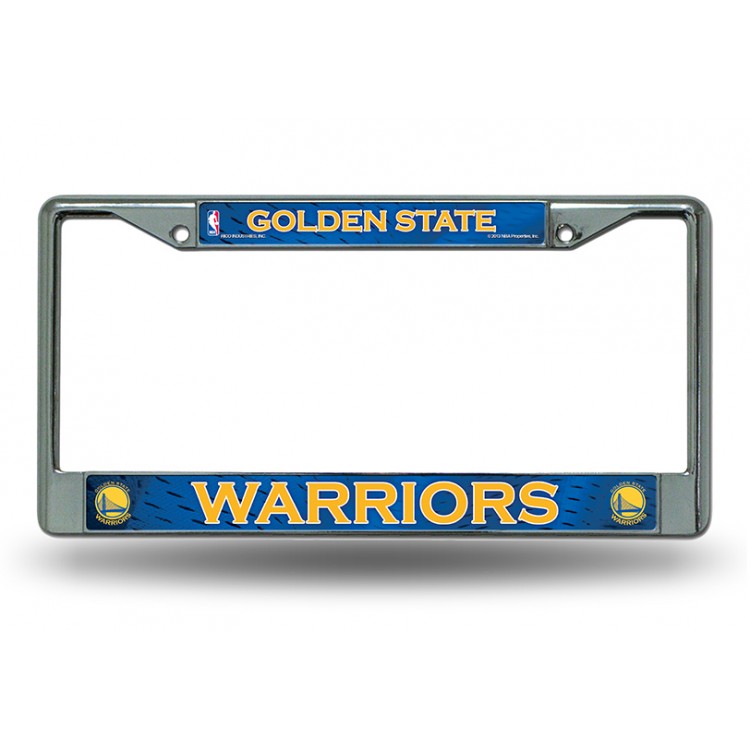 Picture of 212 Main FC96010 Golden State Warriors Chrome License Plate Frame