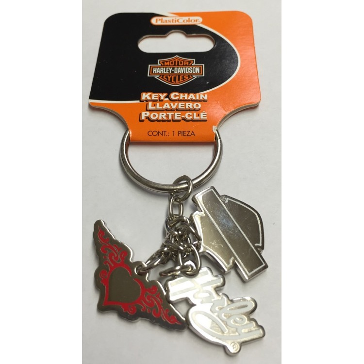 Picture of 212 Main KC4294 Harley-Davidson Charms Enamel Keychain