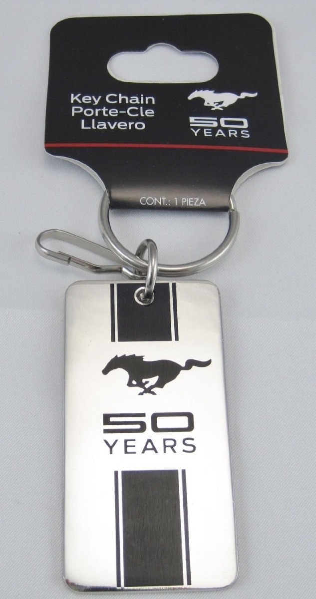 Picture of 212 Main KC004365 Ford Mustang 50 Years Anniversary Enamel Key Chain