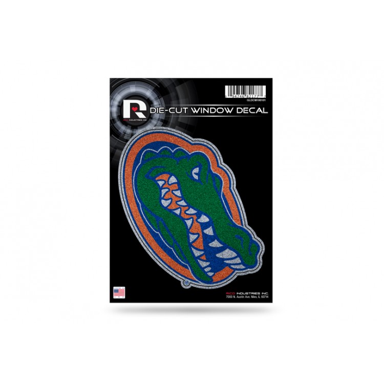GLDCM100101 5 in. Florida Gators Glitter Die Cut Vinyl Decal