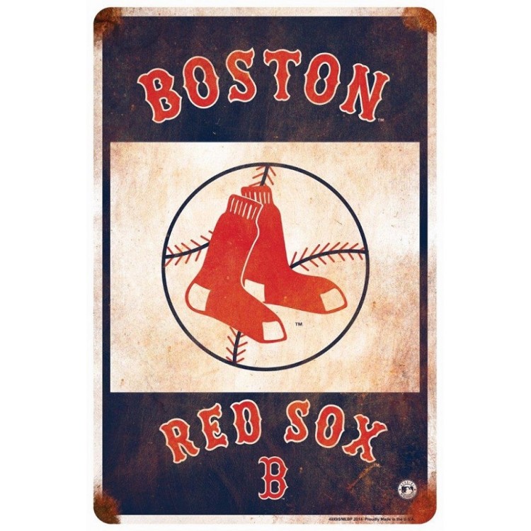 MC80073 8 x 12 in. Boston Red Sox Retro Parking Sign