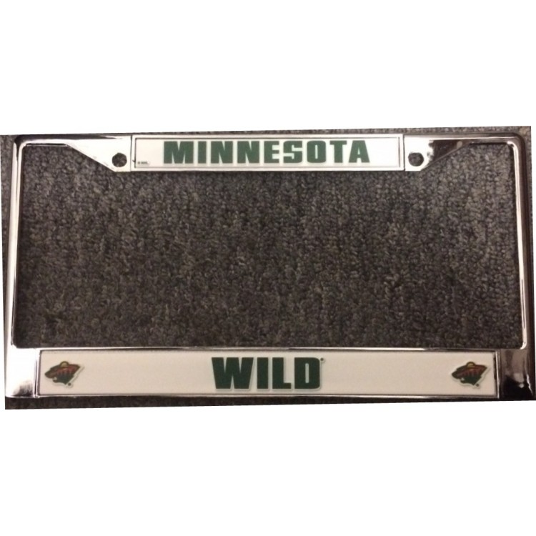FC-9804 Minnesota Wild Chrome License Plate Frame