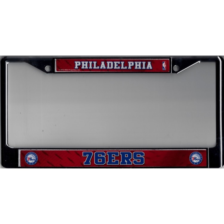 Picture of 212 Main FC-90011 Philadelphia 76ers Chrome License Plate Frame