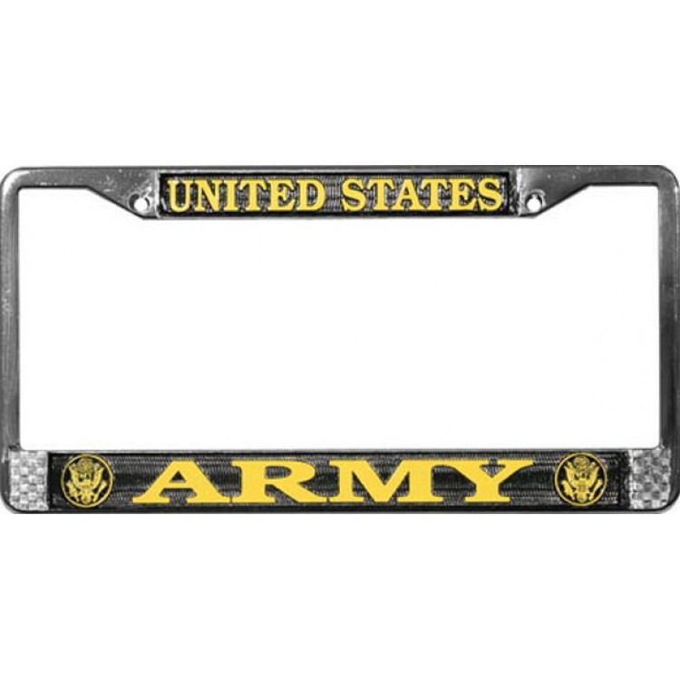 LFA01 6 x 12 in. United States Army Chrome License Plate Frame