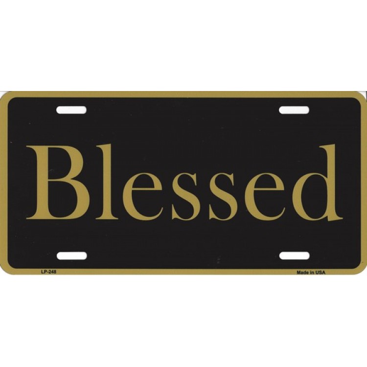 LP-248 Blessed Metal License Plate