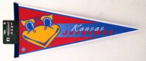 PNTH310101-2 12 x 30 in. Kansas Jayhawks Pennant