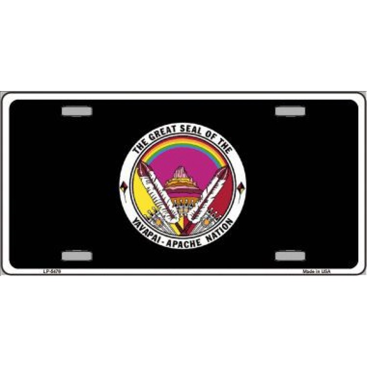 LP-5476 6 x 12 in. Yavapai Apache Metal License Plate