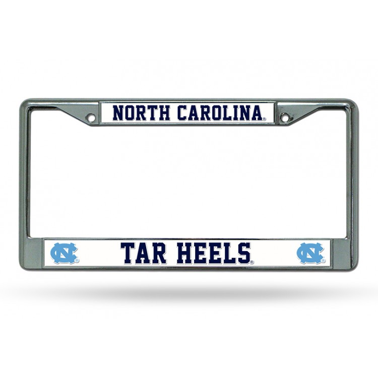 FC-130104 North Carolina Tar Heels Chrome License Plate Frame
