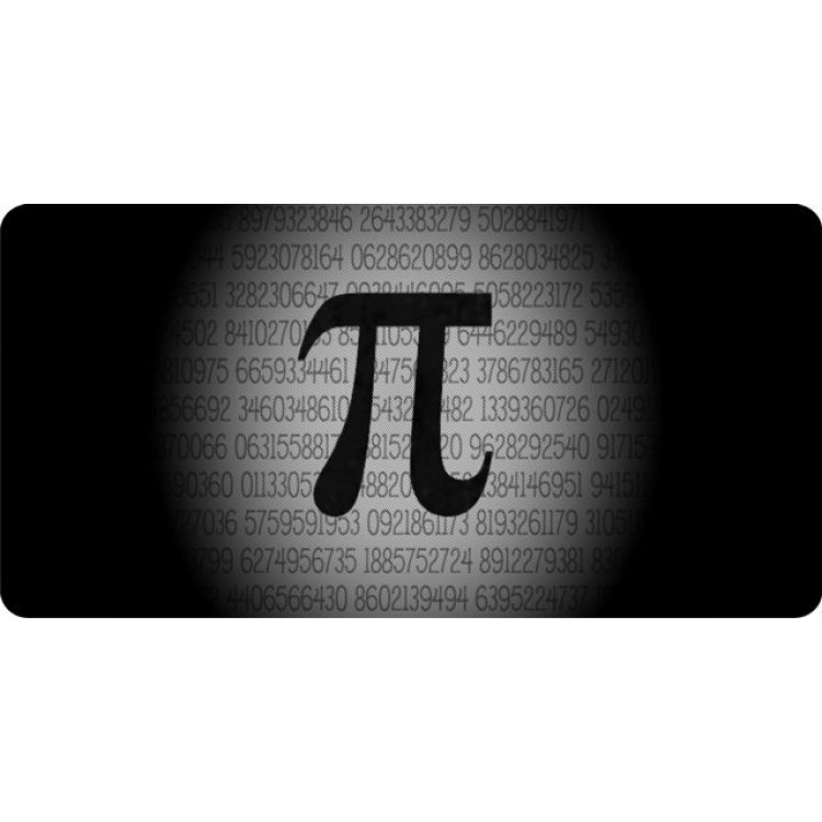 LPO1918 6 x 12 in. Pi Photo License Plate