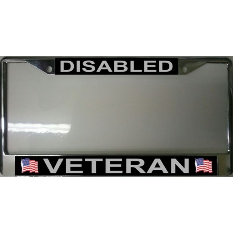 LPO2043 6 x 12 in. Disabled Veteran Photo License Plate Frame