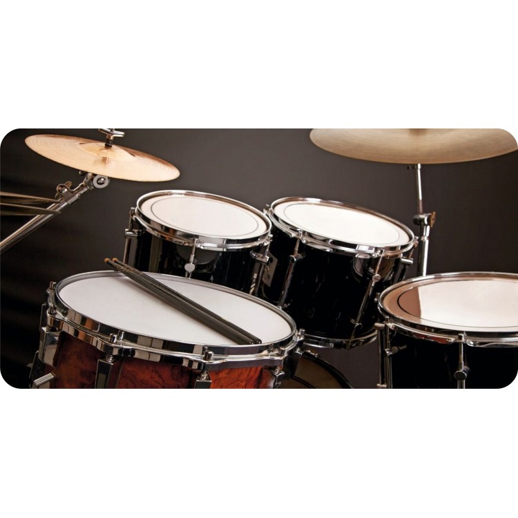 LPO4885 6 x 12 in. Drum Set Photo License Plate