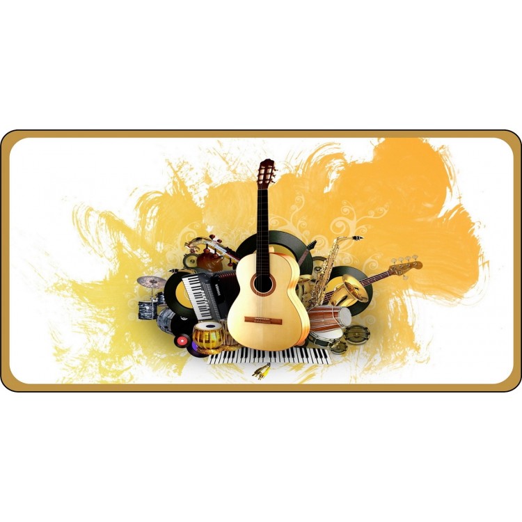 LPO4886 6 x 12 in. Musical Instruments Photo License Plate