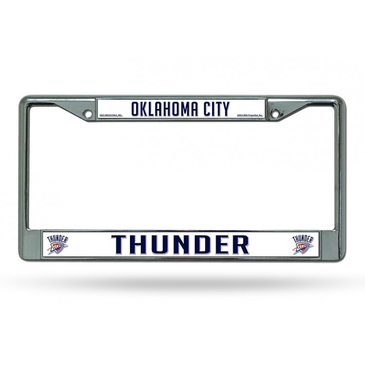 Picture of 212 Main FC68002 Oklahoma City Thunder Chrome License Plate Frame
