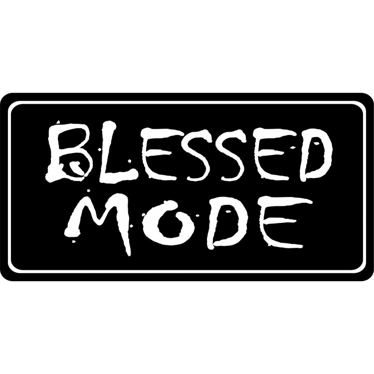 LPO6633 6 x 12 in. Blessed Mode Photo License Plate
